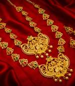 multicolor Traditinal Gold Plated Alloy Necklace