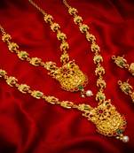 multicolor Traditinal Gold Plated Alloy Necklace