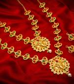 multicolor Traditinal Gold Plated Alloy Necklace