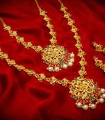 multicolor Traditinal Gold Plated Alloy Necklace