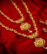 multicolor Traditinal Gold Plated Alloy Necklace