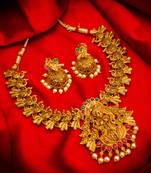 multicolor Traditinal Gold Plated Alloy Necklace
