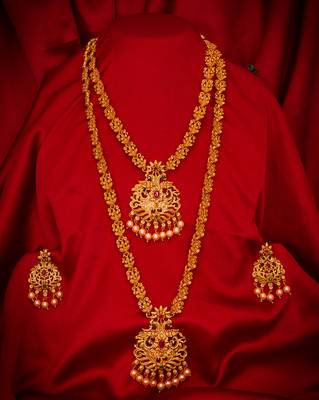 multicolor Traditinal Gold Plated Alloy Necklace 1