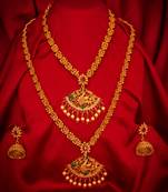 multicolor Traditinal Gold Plated Alloy Necklace