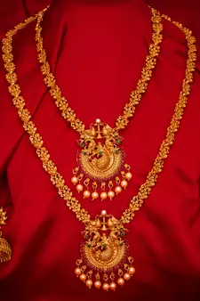 multicolor Traditinal Gold Plated Alloy Necklace