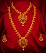 multicolor Traditinal Gold Plated Alloy Necklace