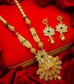 multicolor Traditinal Gold Plated Alloy Necklace