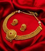 multicolor Traditinal Gold Plated Alloy Necklace
