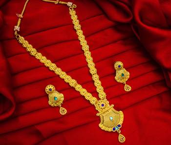 multicolor Traditinal Gold Plated Alloy Necklace 1