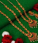 multicolor Traditinal Gold Plated Alloy Necklace