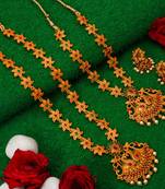 multicolor Traditinal Gold Plated Alloy Necklace