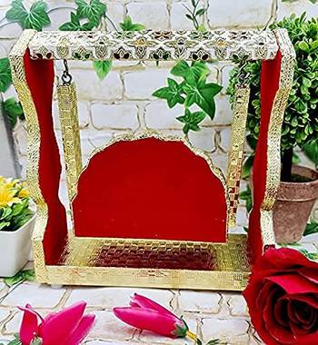  BK Creation Laddu Gopal Jhula /Palana/ for Krishna Idol Jhoola (Jhula - 8.5x3x9 Inch) 3