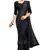 Black plain lycra saree with blouse