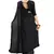 Black plain lycra saree with blouse