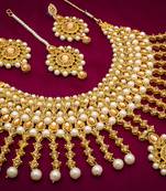 multicolor Traditinal Gold Plated Alloy Necklace