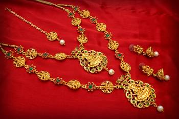 multicolor Traditinal Gold Plated Alloy Necklace 1