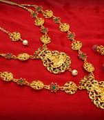 multicolor Traditinal Gold Plated Alloy Necklace