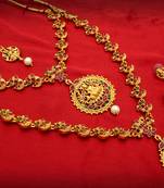 multicolor Traditinal Gold Plated Alloy Necklace