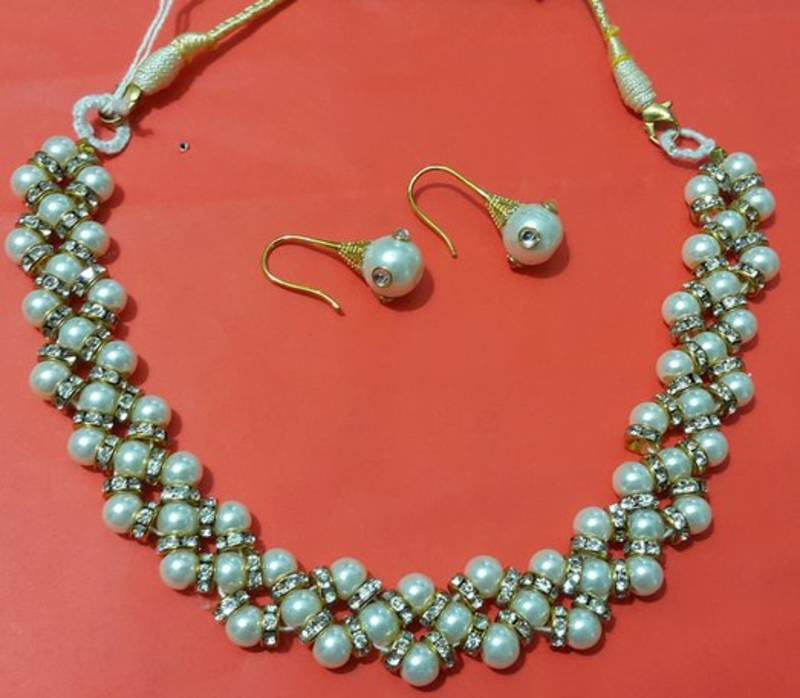 Handcrafted Faux Pearl Set