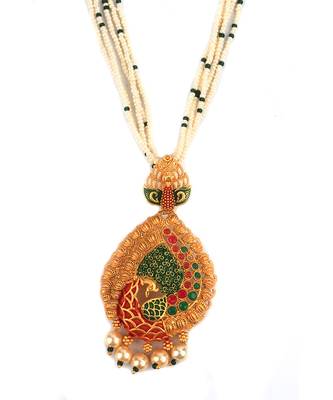 Multicolor Gold Plated Stone Studded  Necklace Set 4