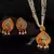 Multicolor Gold plated Stone Studded  Necklace Set