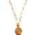 Multicolor Gold plated Stone Studded  Necklace Set