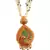 Multicolor Gold plated Stone Studded  Necklace Set