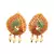 Multicolor Gold plated Stone Studded  Necklace Set