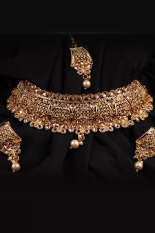 Gold Plated Designer Necklace Set