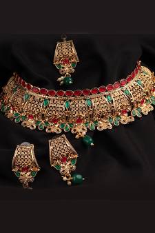 Gold plated Desginer necklace set