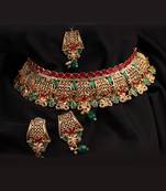 Gold plated Desginer necklace set