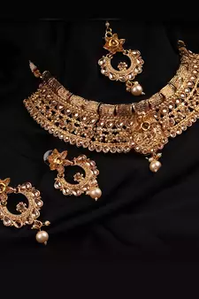 Gold Plated Choker necklace Set