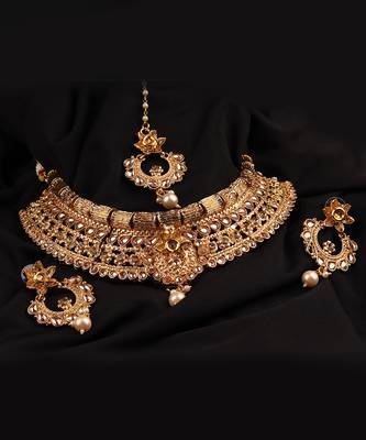 Gold Plated Choker necklace Set 2