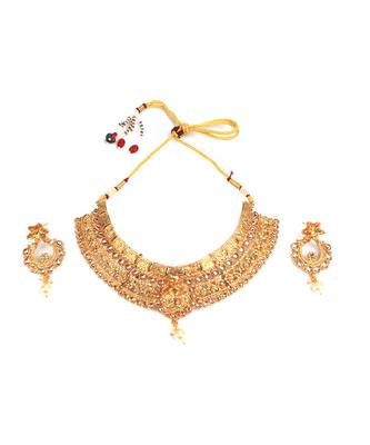 Gold Plated Choker necklace Set 3
