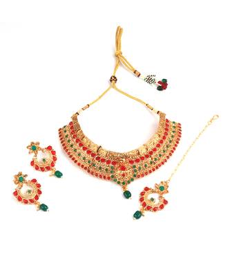 Gold Plated Choker necklace Set 3