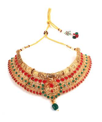 Gold Plated Choker necklace Set 4