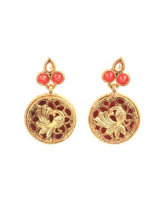 Gold Plated Stone Studded  Necklace Set 4