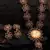 Black Gold plated Stone Studded  Necklace Set