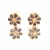 Black Gold plated Stone Studded  Necklace Set
