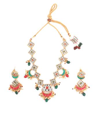 Multicolor Gold Plated Necklace Set 1