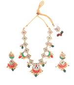 Multicolor Gold Plated Necklace Set