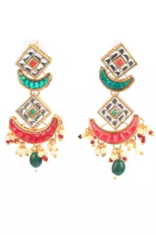 Multicolor Gold Plated Necklace Set