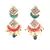 Multicolor Gold plated Stone Studded  Necklace Set