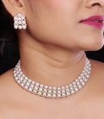 Natural Fresh Water Pearl  Choker Set From Hyderabad of Authenticity