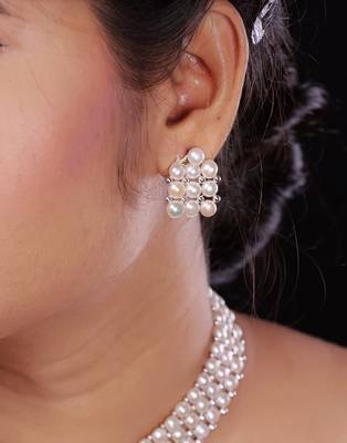 Natural Fresh Water Pearl  Choker Set From Hyderabad of Authenticity 3