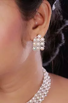 Natural Fresh Water Pearl  Choker Set From Hyderabad of Authenticity