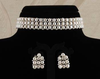Natural Fresh Water Pearl  Choker Set From Hyderabad of Authenticity 4