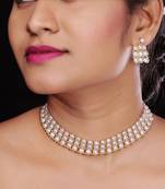 Natural Fresh Water Pearl  Choker Set From Hyderabad of Authenticity
