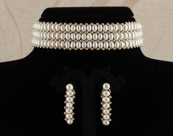 Natural Fresh Water Pearl  Choker Set From Hyderabad of Authenticity 1