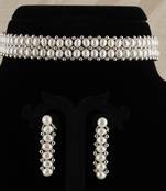 Natural Fresh Water Pearl  Choker Set From Hyderabad With Certificate of Authenticity